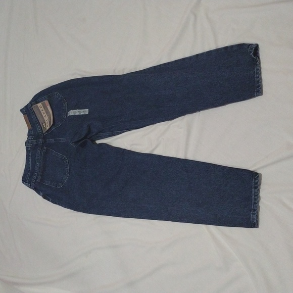 Vintage High Rise Jeans 90s Lee Original Dark Wash Relaxed Tapered 28 x 32 Sz 10 - Picture 4 of 11